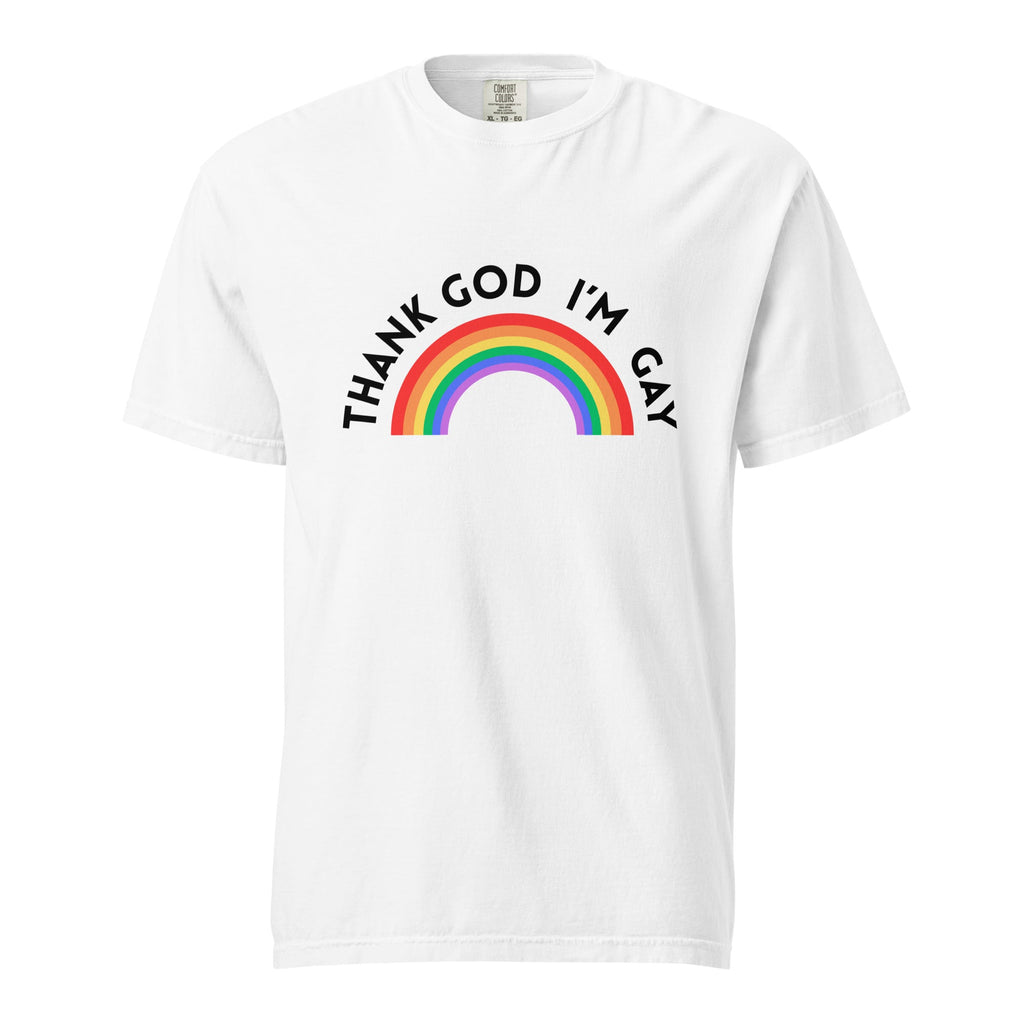 Thank God I’m Gay heavyweight t-shirt