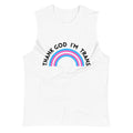 Thank God I’m Trans unisex muscle shirt