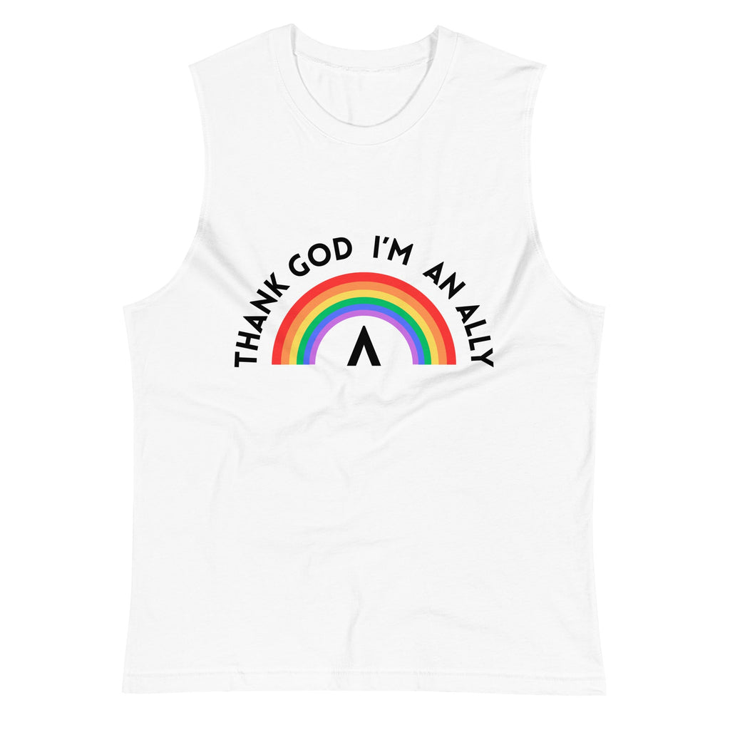 Thank God I’m an Ally unisex muscle shirt