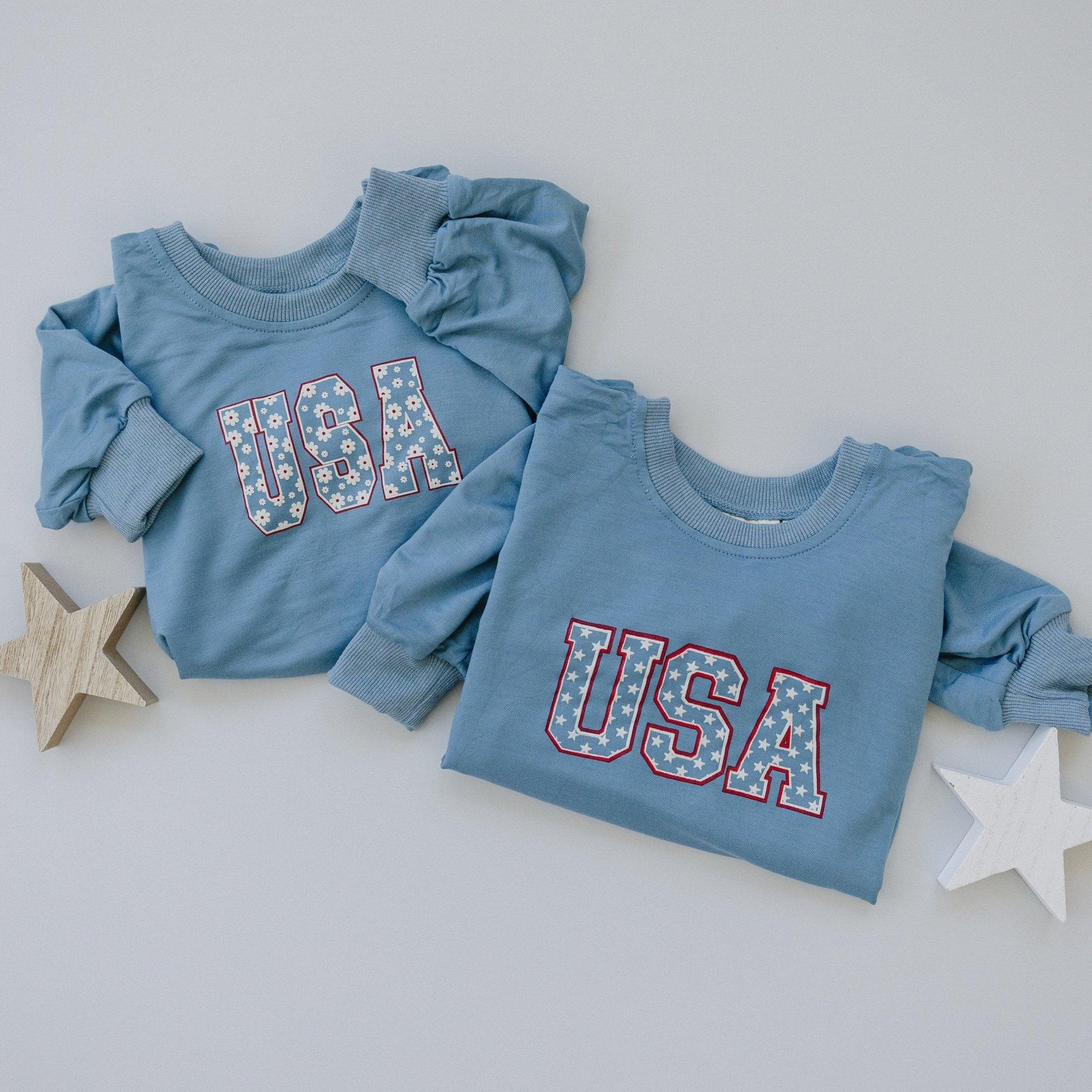 USA Daisy Bamboo Sweatshirt Romper