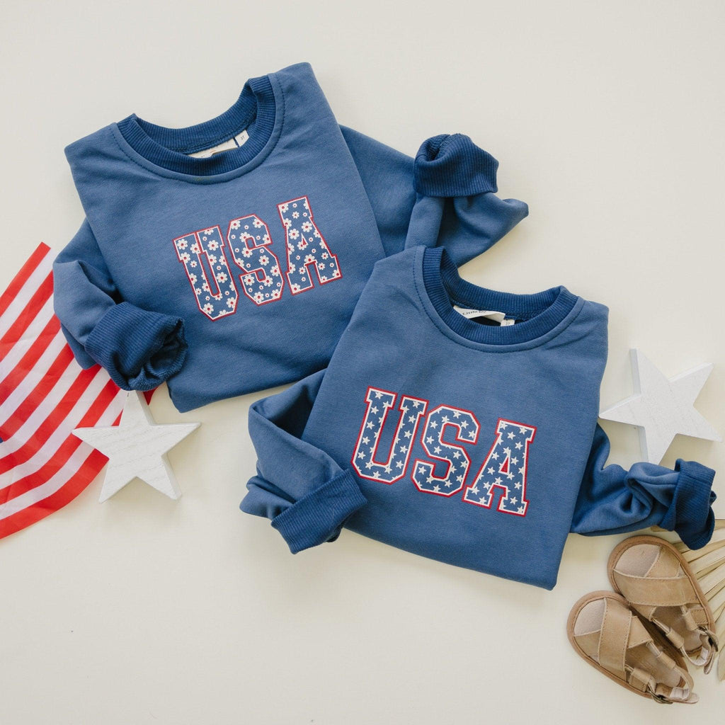 USA Stars Crewneck Sweatshirt