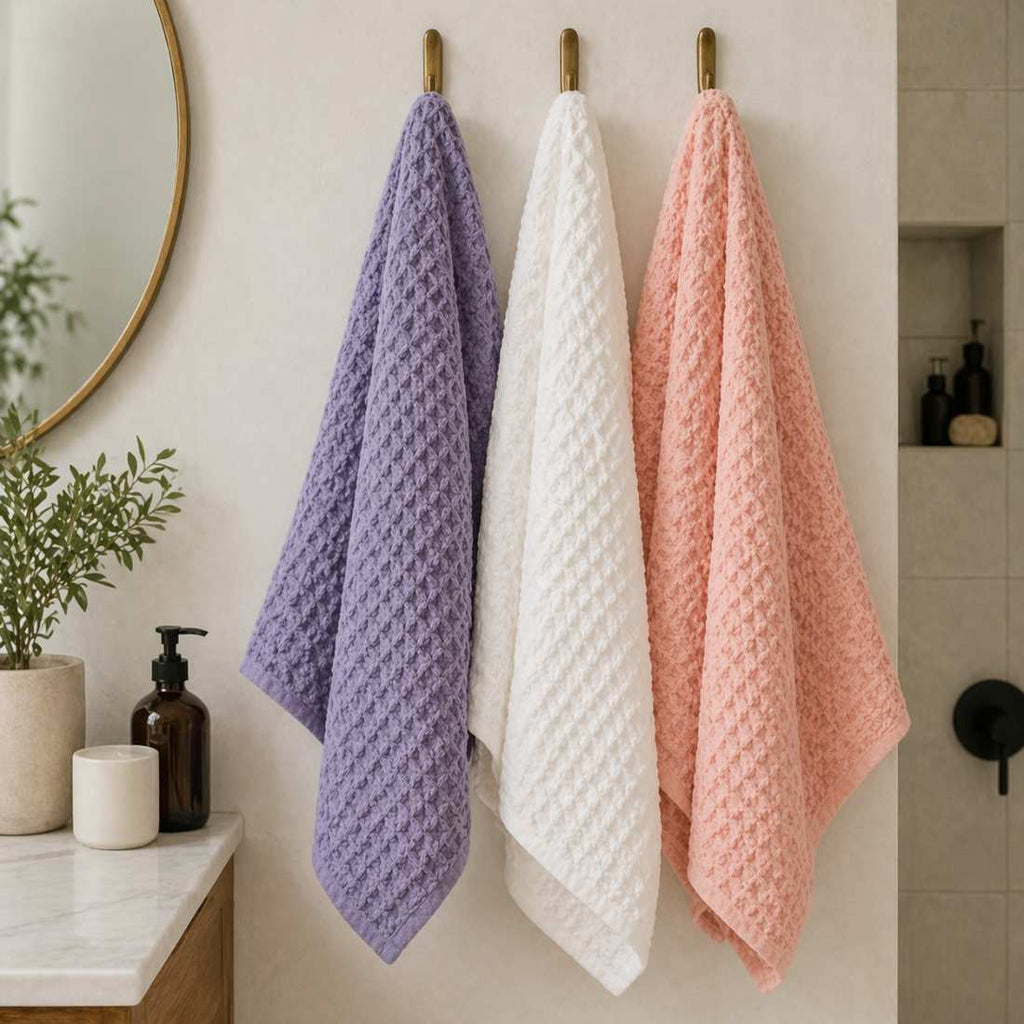 Waffle Weave Bath Towel