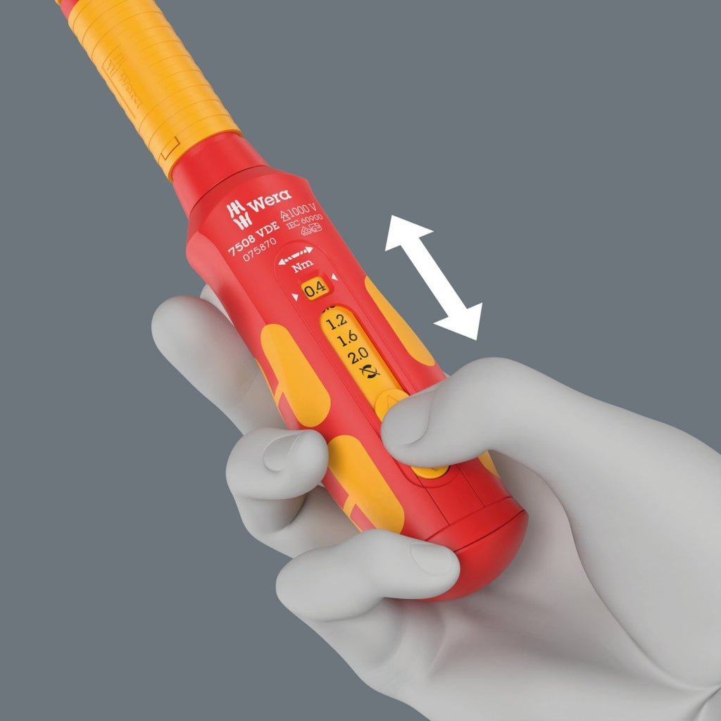 Wera 7516 VDE Safe-Torque Speed Torque Screwdriver 2.4-4.0 Nm 05075876001