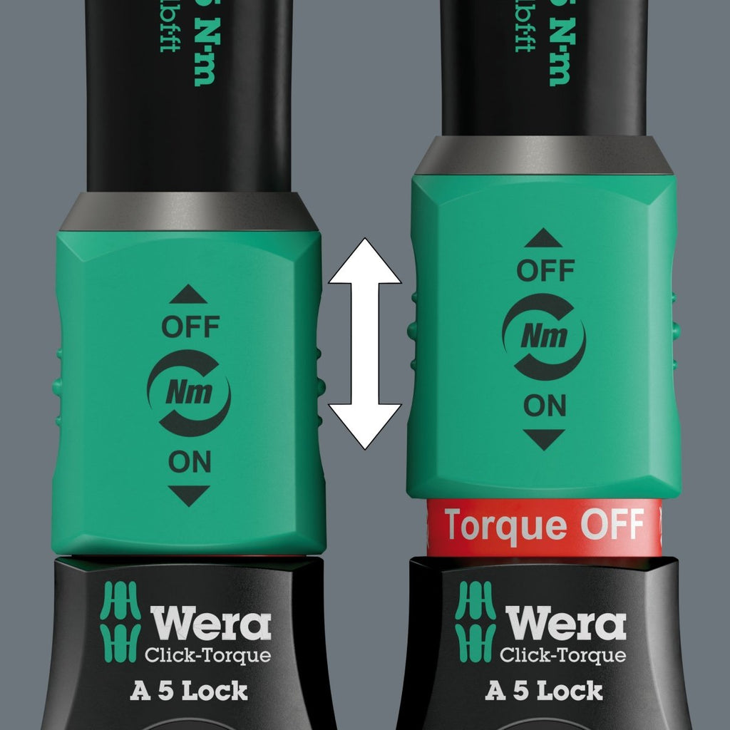 Wera Click-Torque Lock A 6 Torque Wrench 2.5 -25 Nm 1/4" Drive 05075691001