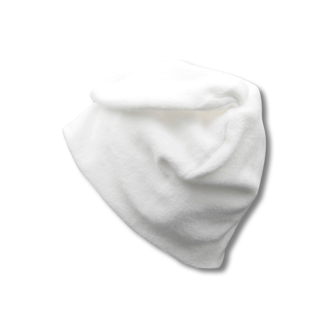 White Fleece Bunny Beanie – Kawaii Winter Hat with Bunny Ears for Alt Fashion & Cozy Style
