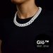 White Opal Medium Cuban Link Choker – Acrylic Glass Chain for Y2K Fashion, Layering & Statement Style