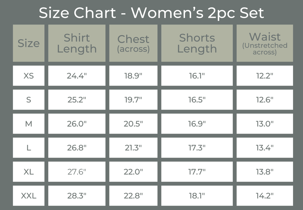 Women's Bamboo Tee & Bike Shorts - sold as separates