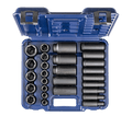 Wright Tool 6 Point Standard & Deep Impact Socket Set 1/2" Drive Metric 46667-MC