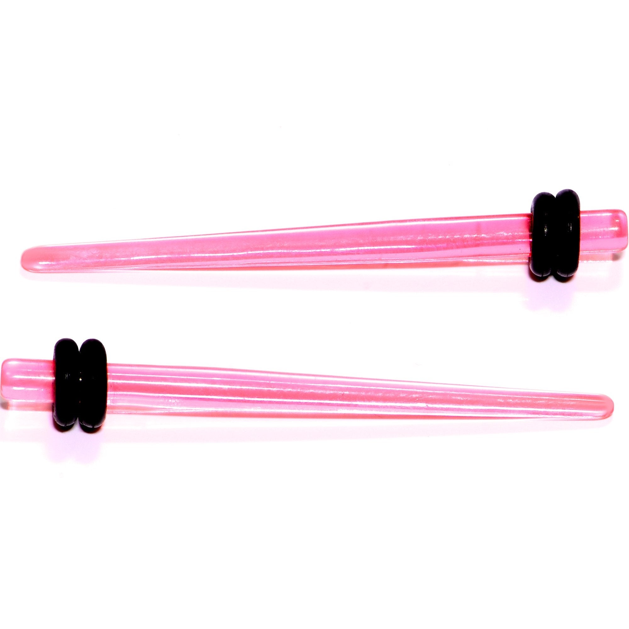 9 Piece Pink Acrylic Ear Stretching Kit Set of 2
