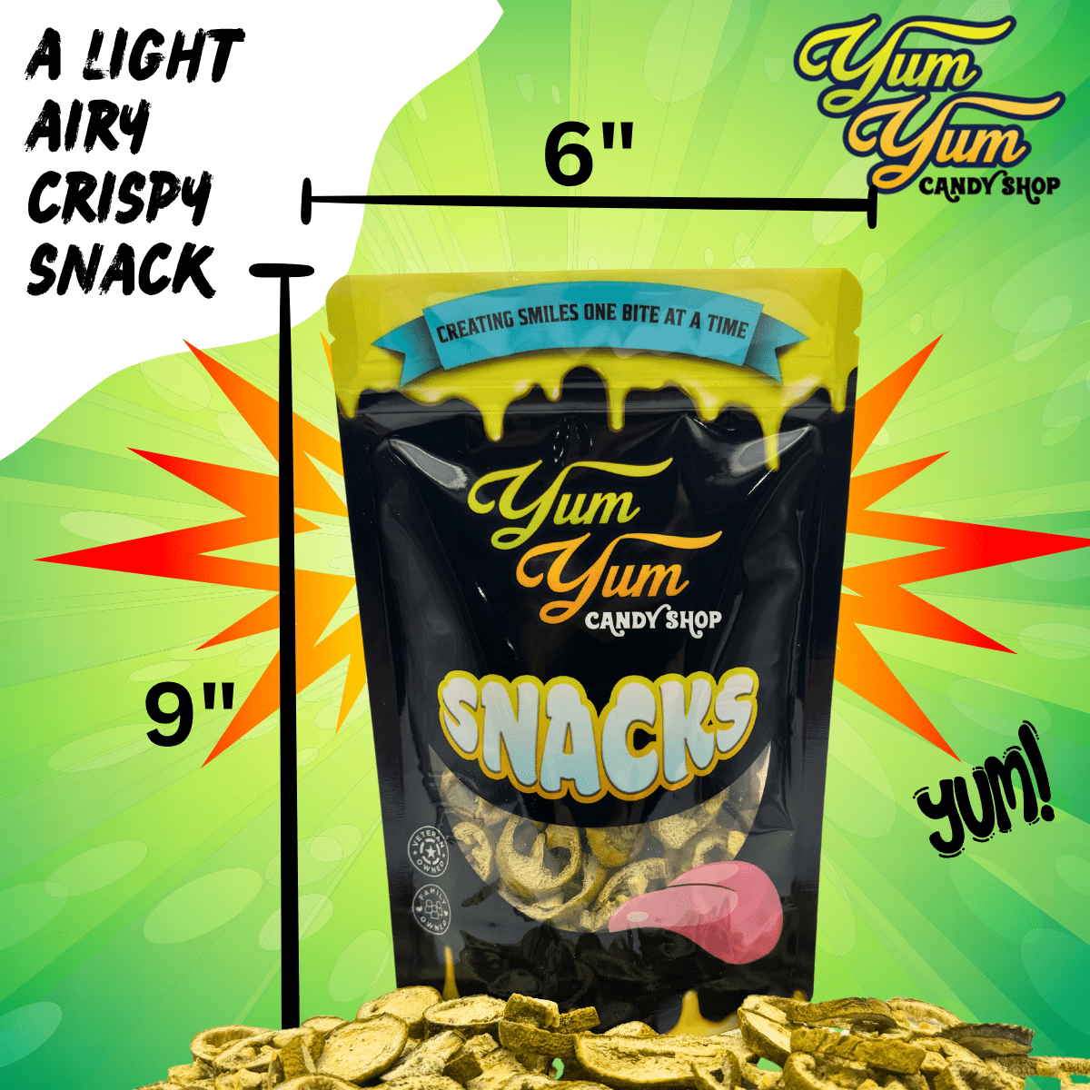 Freeze Dried Jalapeños – Ranch Flavored Slices Snack or Topping | Yum Yum Candy Shop