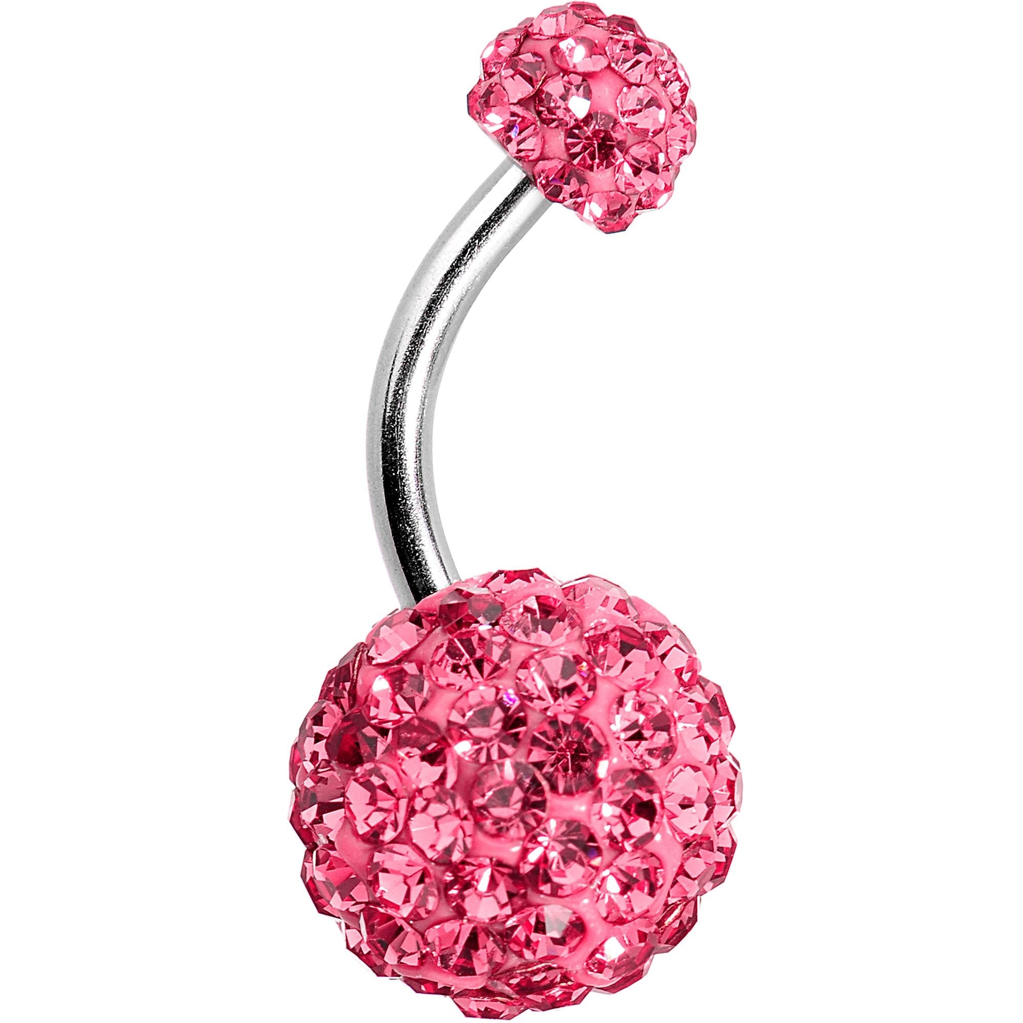 Multi Color Gem Candy Cluster Belly Ring Set of 5