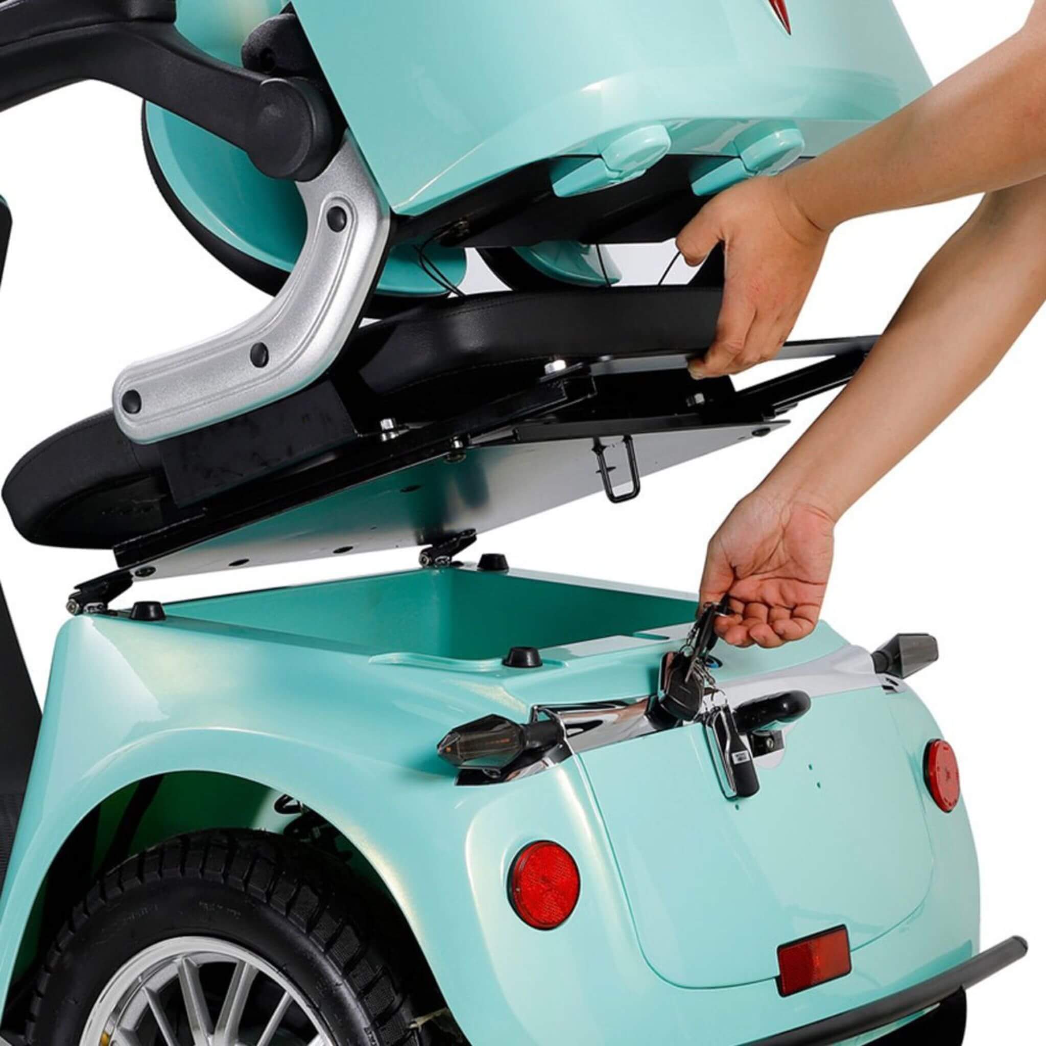 Zvg Heavy-Duty 800W 60V20AH Four Wheel All-Terrain Travel Mobility Scooter For Adults And Seniors, 500LBS (SAK97156)